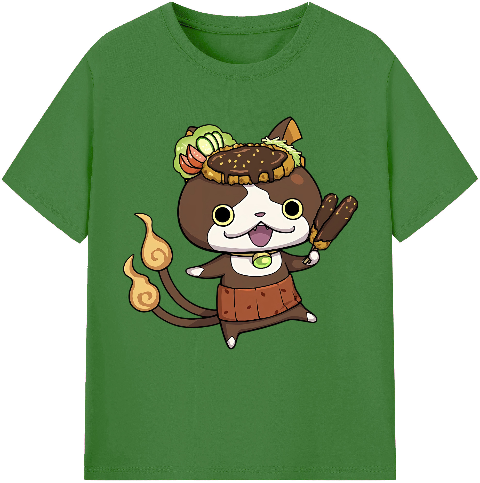 （画像用） 妖怪ウォッチ Yo-kai Watch レディースカジュアルプリントTシャツ（綿100％）
